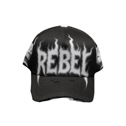 Black Mask Off de Rebel Hats — vista frontal