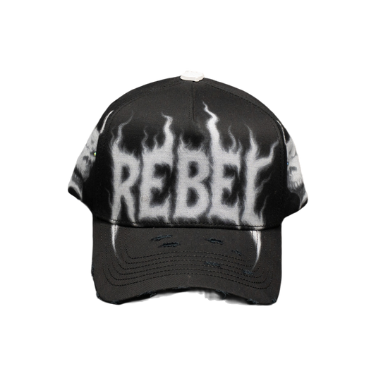 Black Mask Off de Rebel Hats — vista frontal
